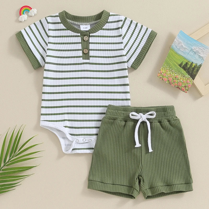 Ribbed Short Set