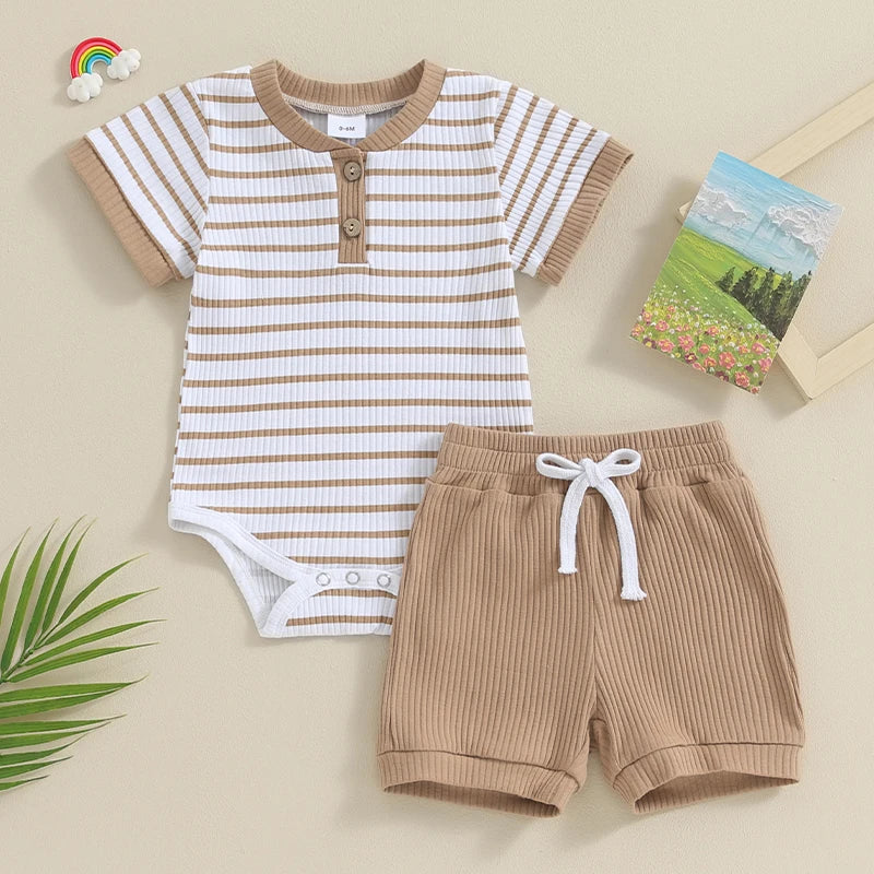 Ribbed Short Set