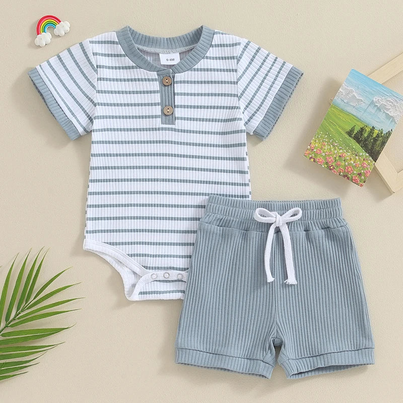 Ribbed Short Set