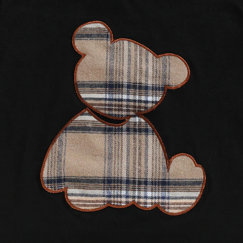 Bear Plaid Short Set