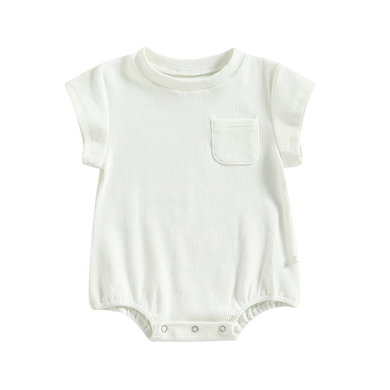 Solid Bubble Romper