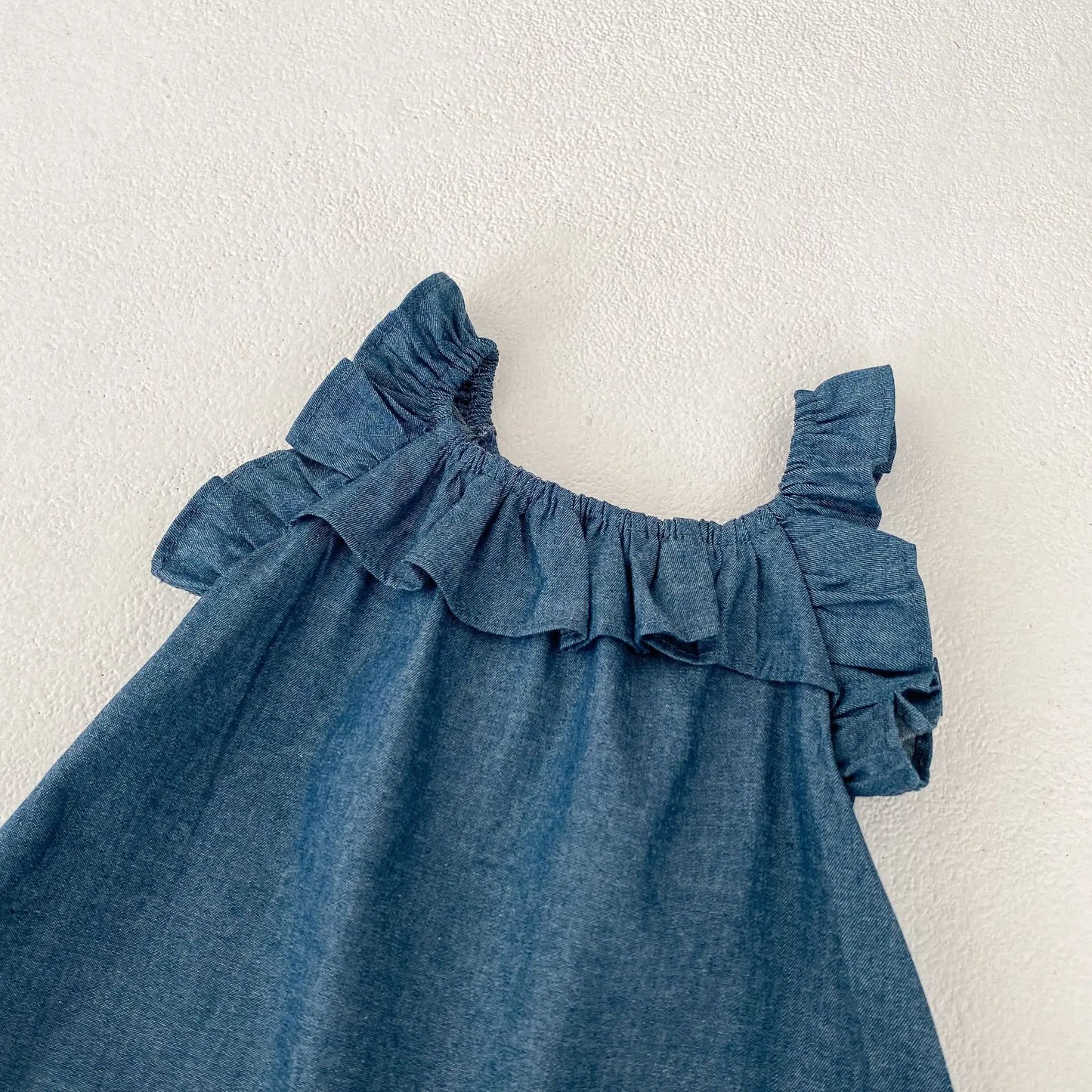 Soft Denim Ruffle