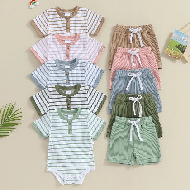 Ribbed Short Set