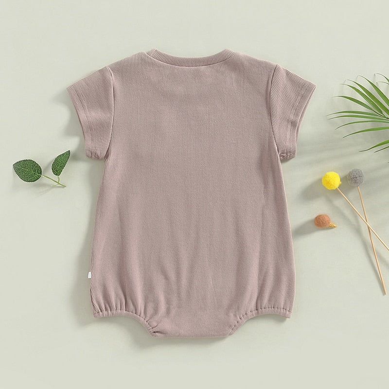 Solid Bubble Romper