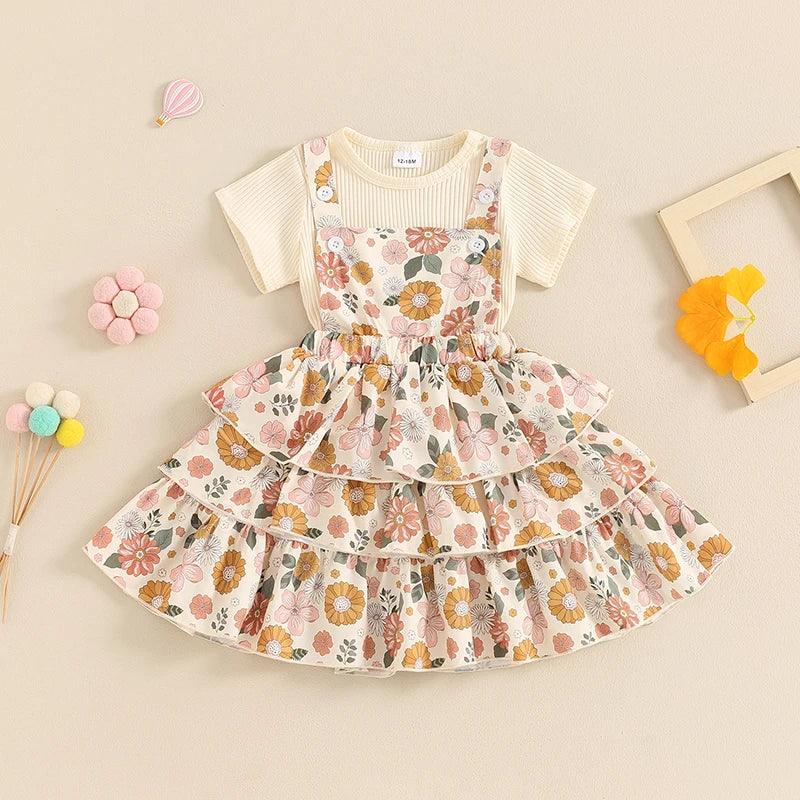 Tri Ruffles Dress