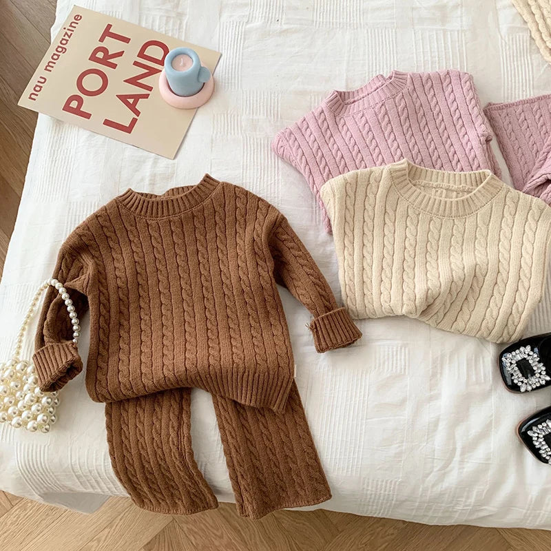 Woven Sweater Set