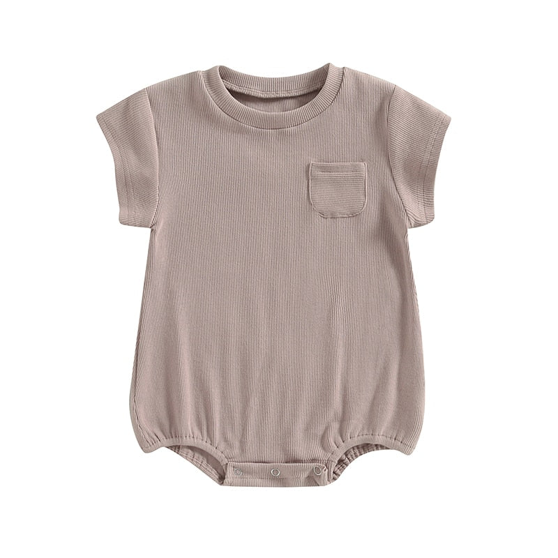 Solid Bubble Romper