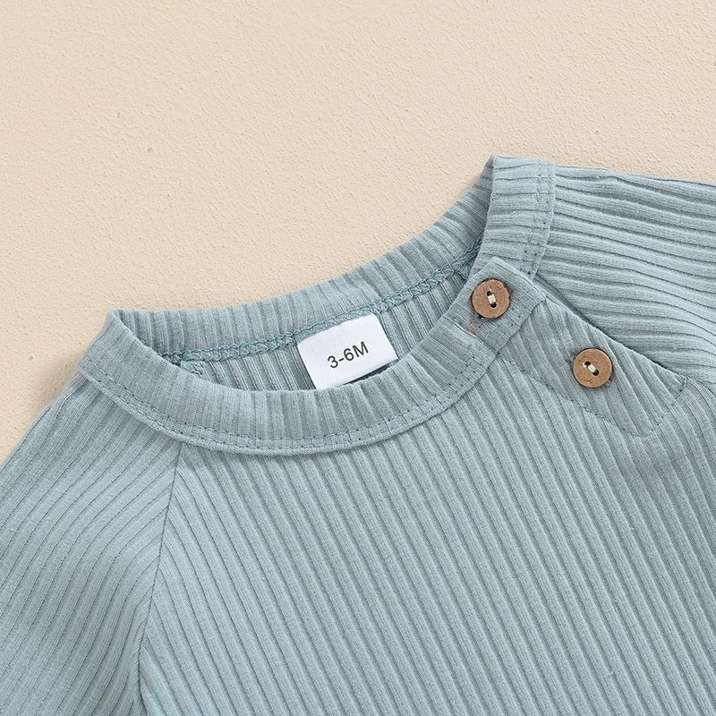 Ribbed Solid Buttons