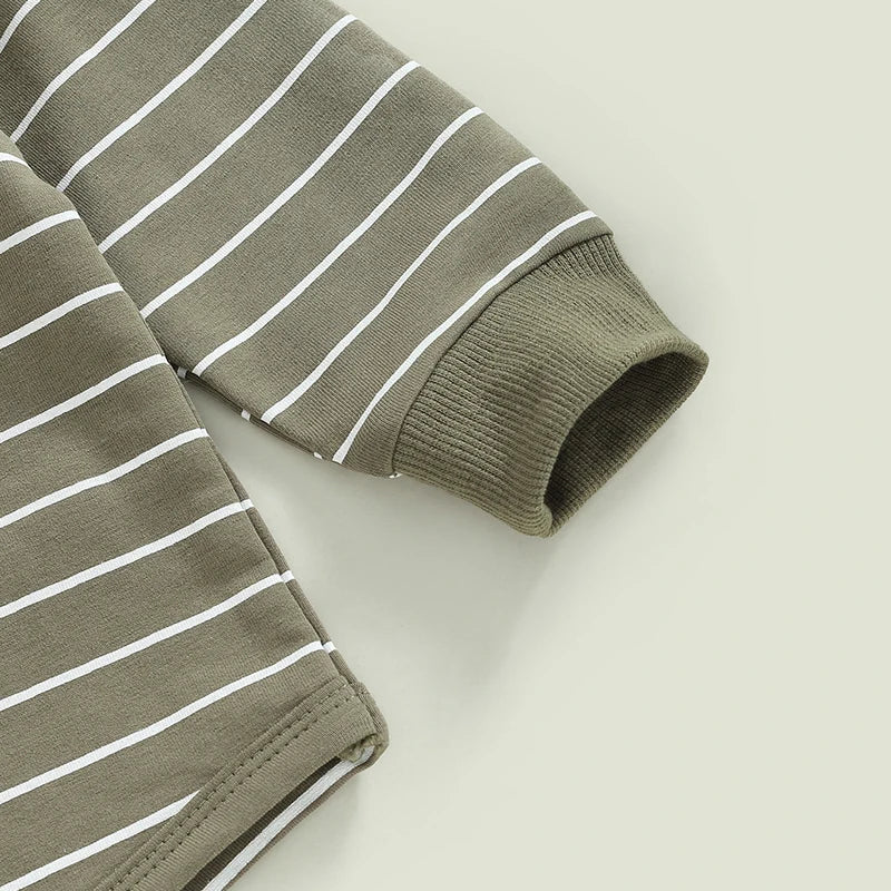 Striped Crew Sweats