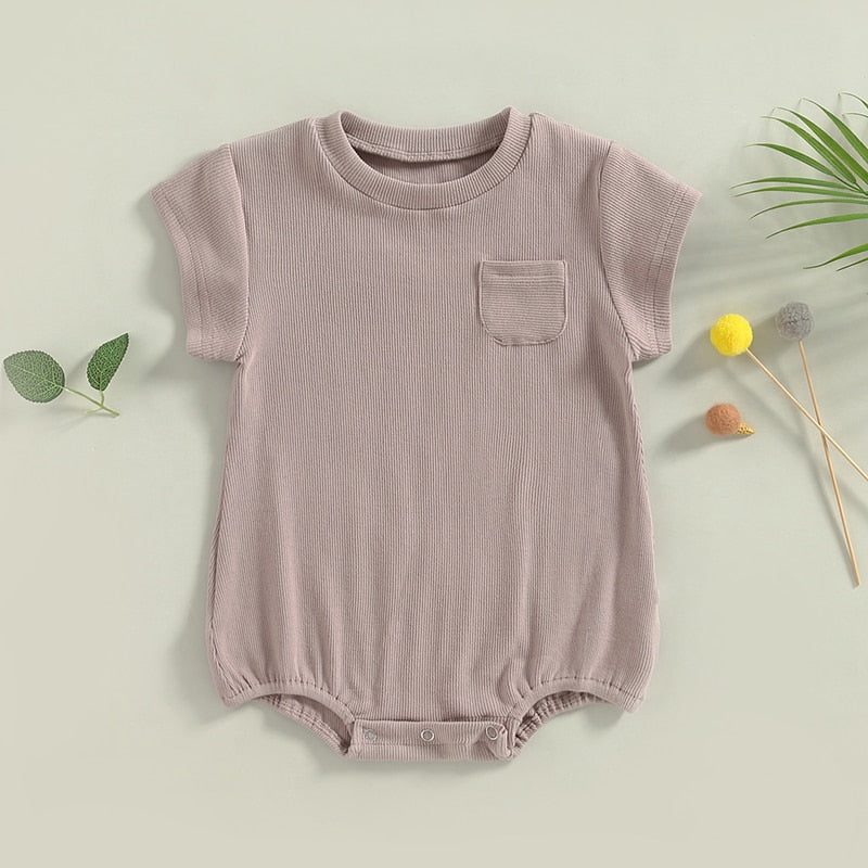 Solid Bubble Romper
