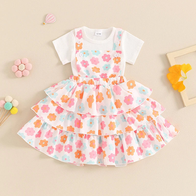 Tri Ruffles Dress