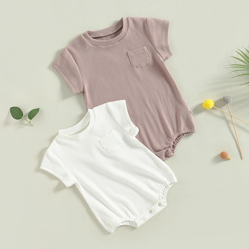 Solid Bubble Romper