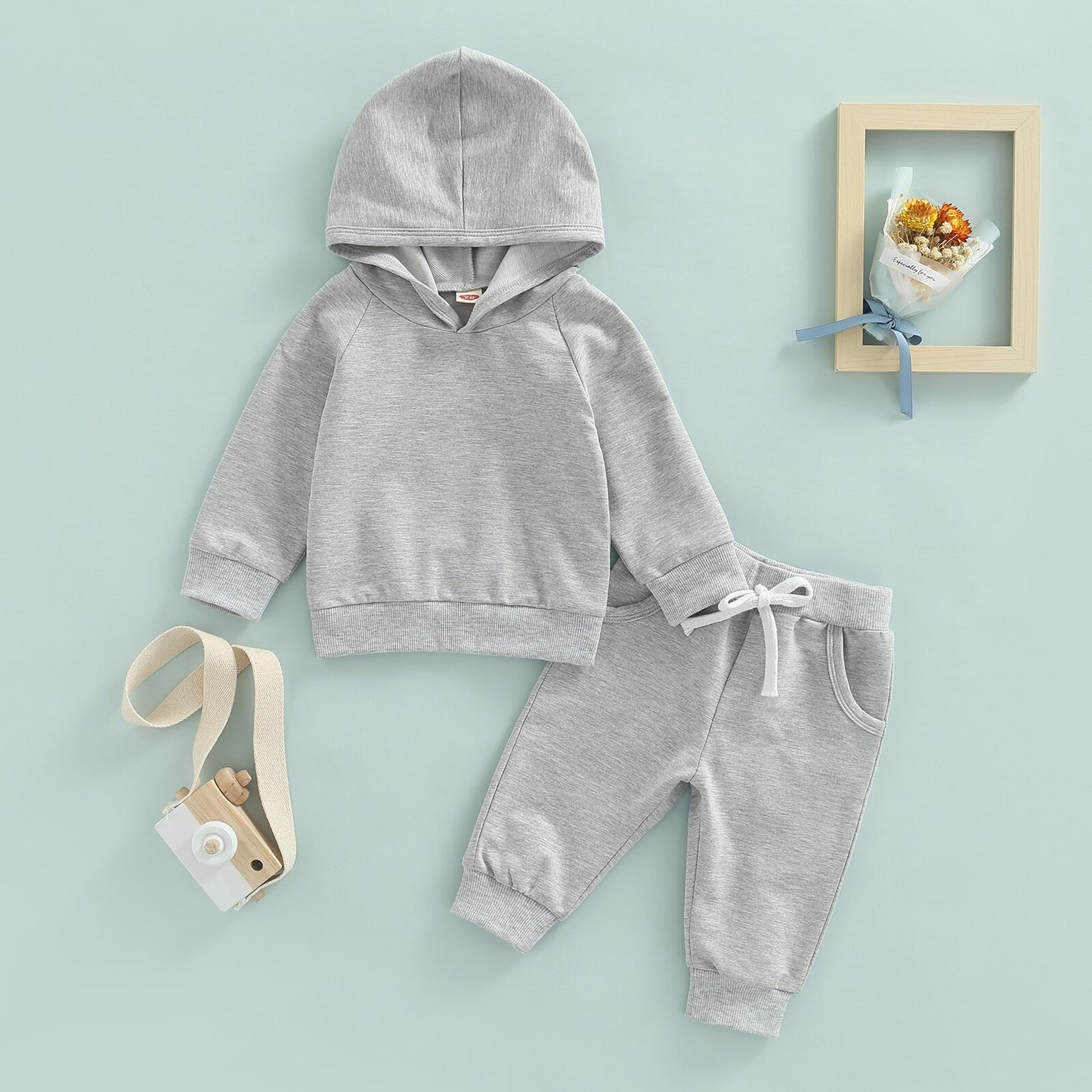 All Solid Hoodie Set