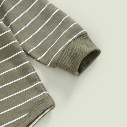 Striped Crew Sweats