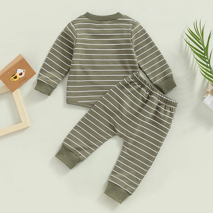 Striped Crew Sweats