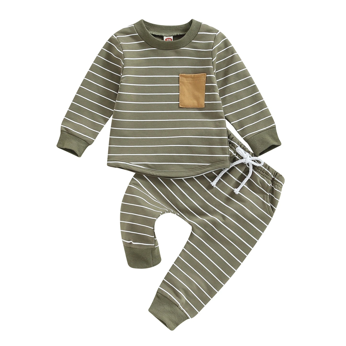 Striped Crew Sweats