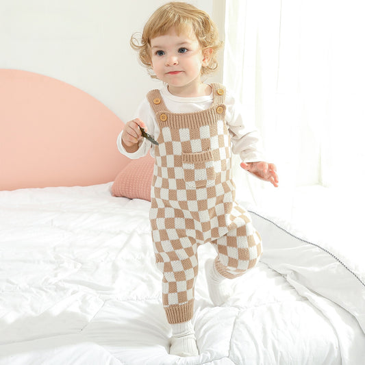 Soft Checkered Overall