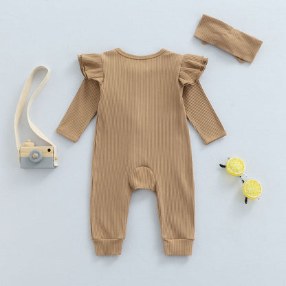 Zip Romper&Headband